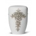 Hand Painted Biodegradable Cremation Ashes Funeral Urn / Casket – Gothic Cross (Because You Are)